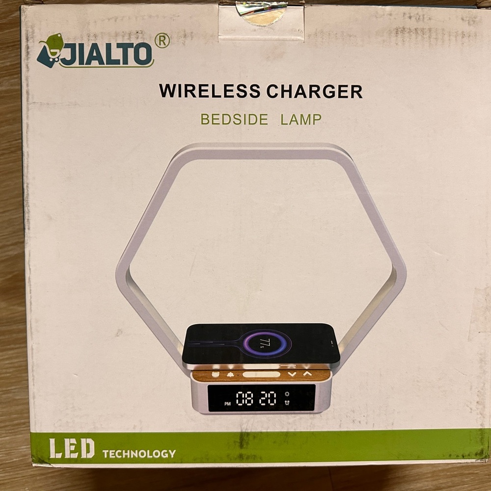 Hexagonal Wireless Charger with LED nightlight